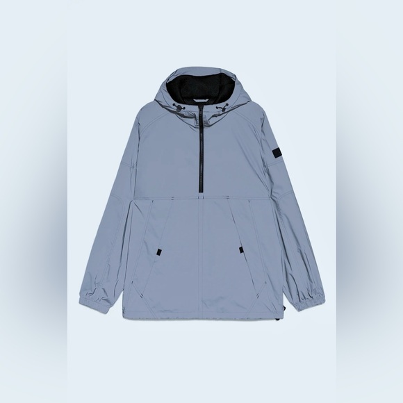 ZARA Reflective Effect Pouch Pocket Parka - Picture 2 of 7
